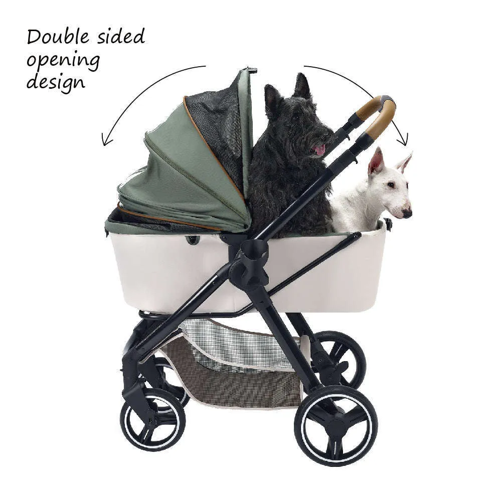 Ibiyaya Retro Luxe Large Pet Stroller