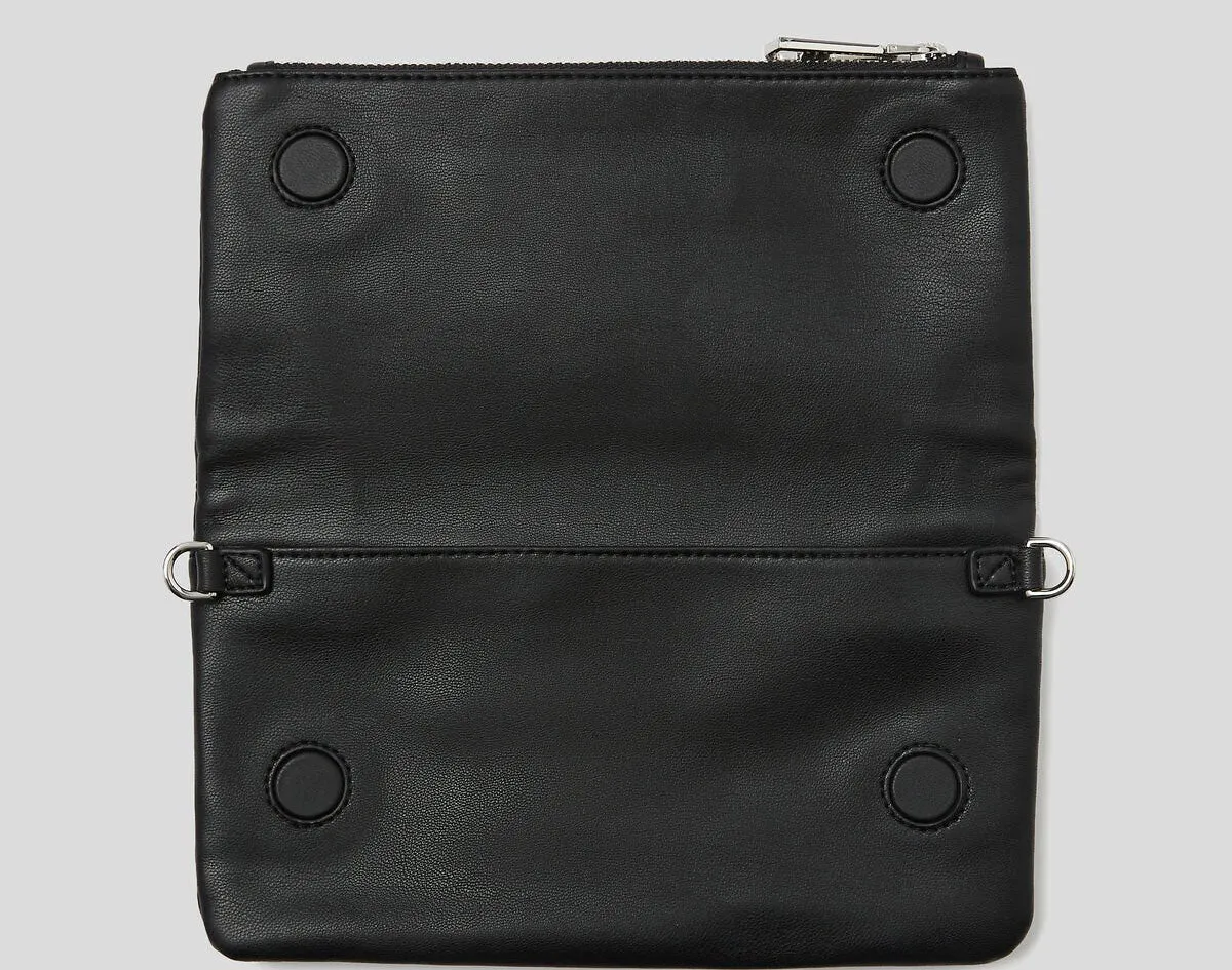 Karl Lagerfeld Embossed Wallet In Black For Women