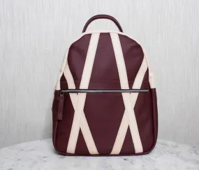 Kingsley - Maroon & Veg Tan