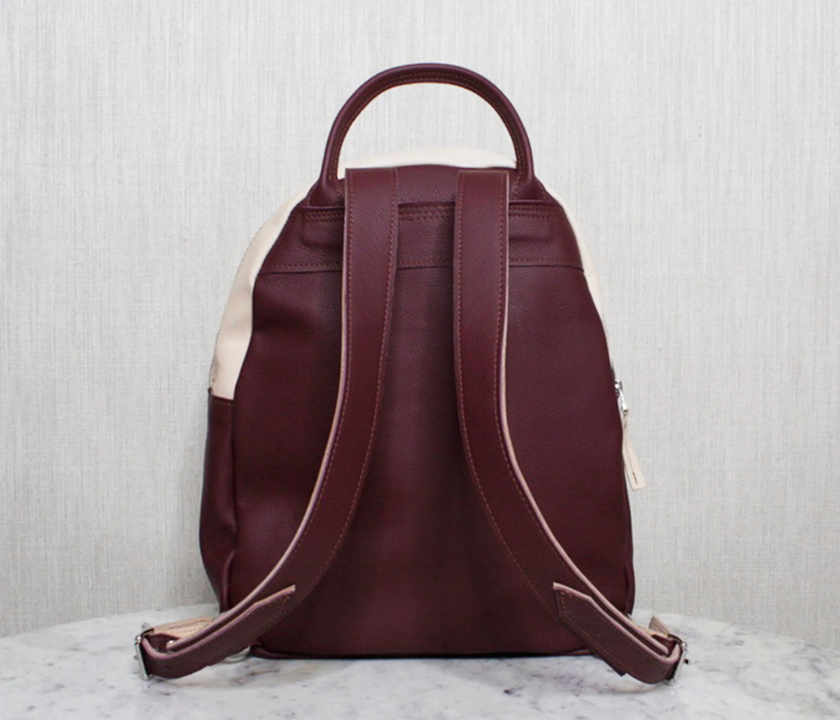 Kingsley - Maroon & Veg Tan