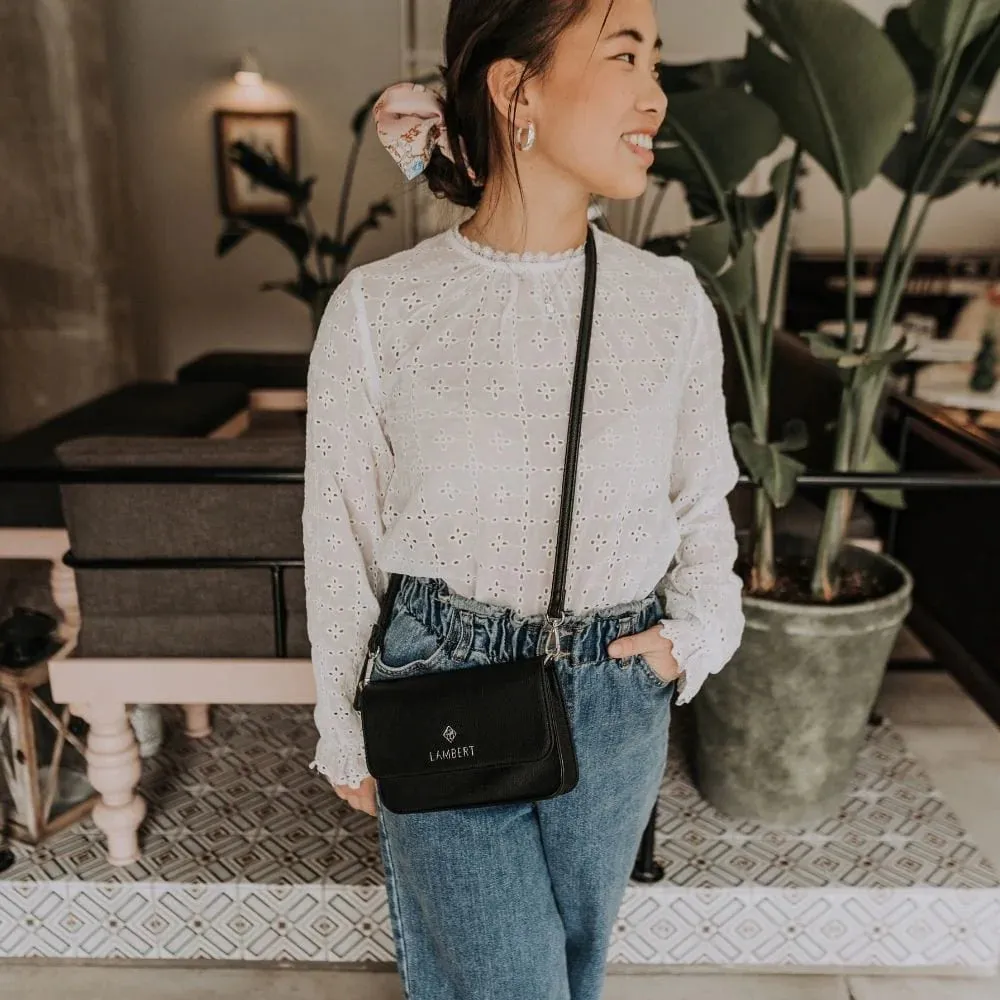 Lambert Gabrielle Black Vegan Crossbody