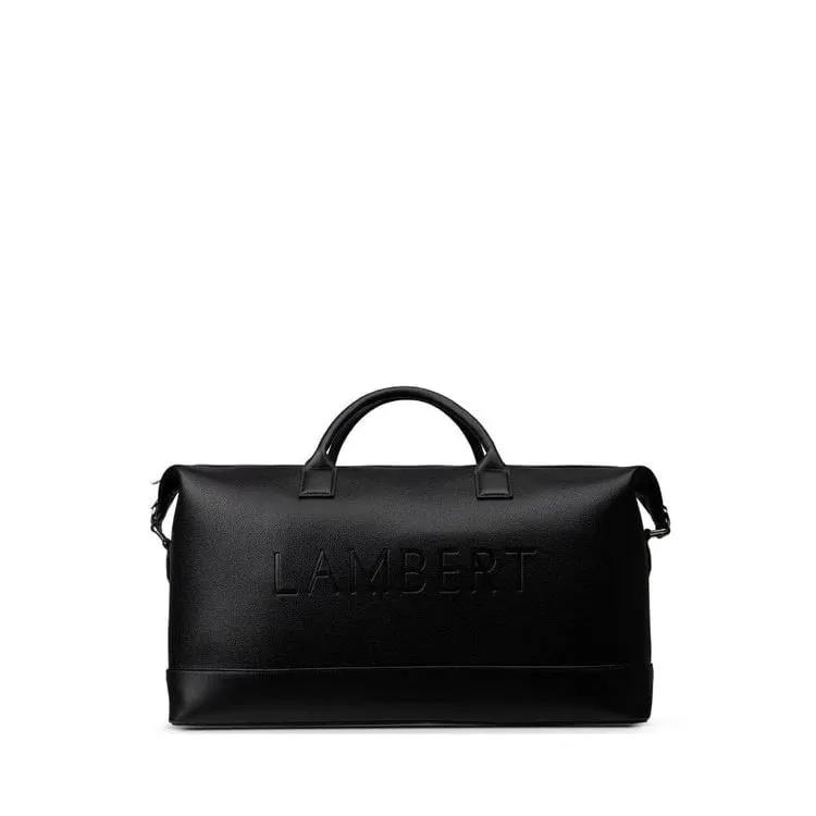 Lambert The June - Black Vegan Leather Travel Bag