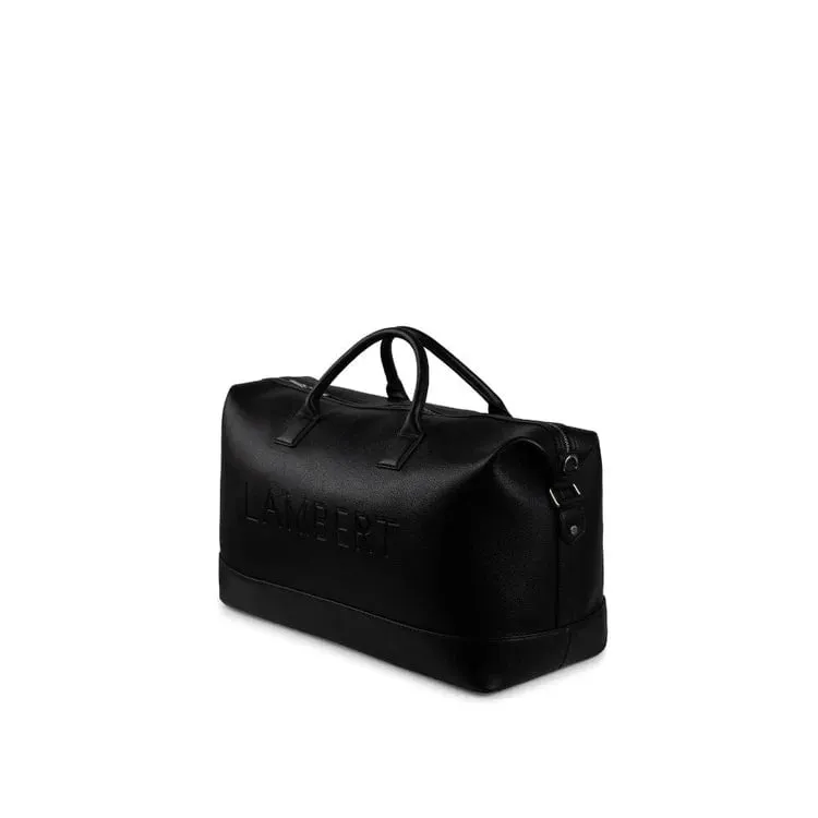 Lambert The June - Black Vegan Leather Travel Bag