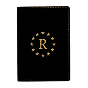 Leather Passport Cover Personalized for Men - Star