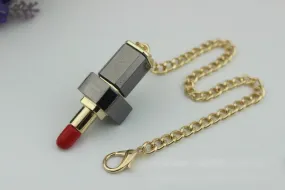 Lipstick Mortise Turn Lock 65mm Purse Charm Organizer Luggage Hardware Antique Gold Lock And Key Closure Small Bag Clutch Metal Accessories