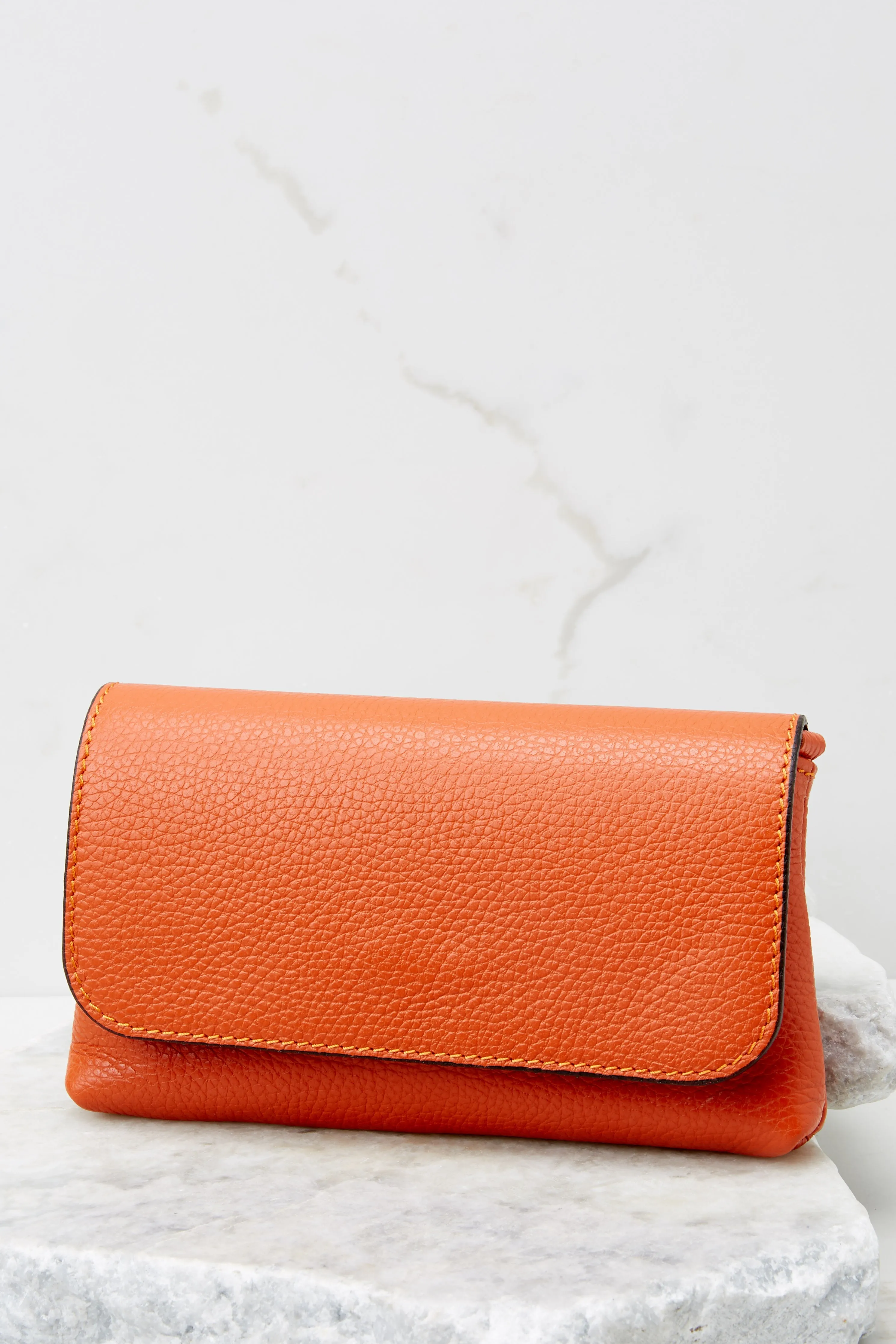 Little Lady Orange Leather Bag