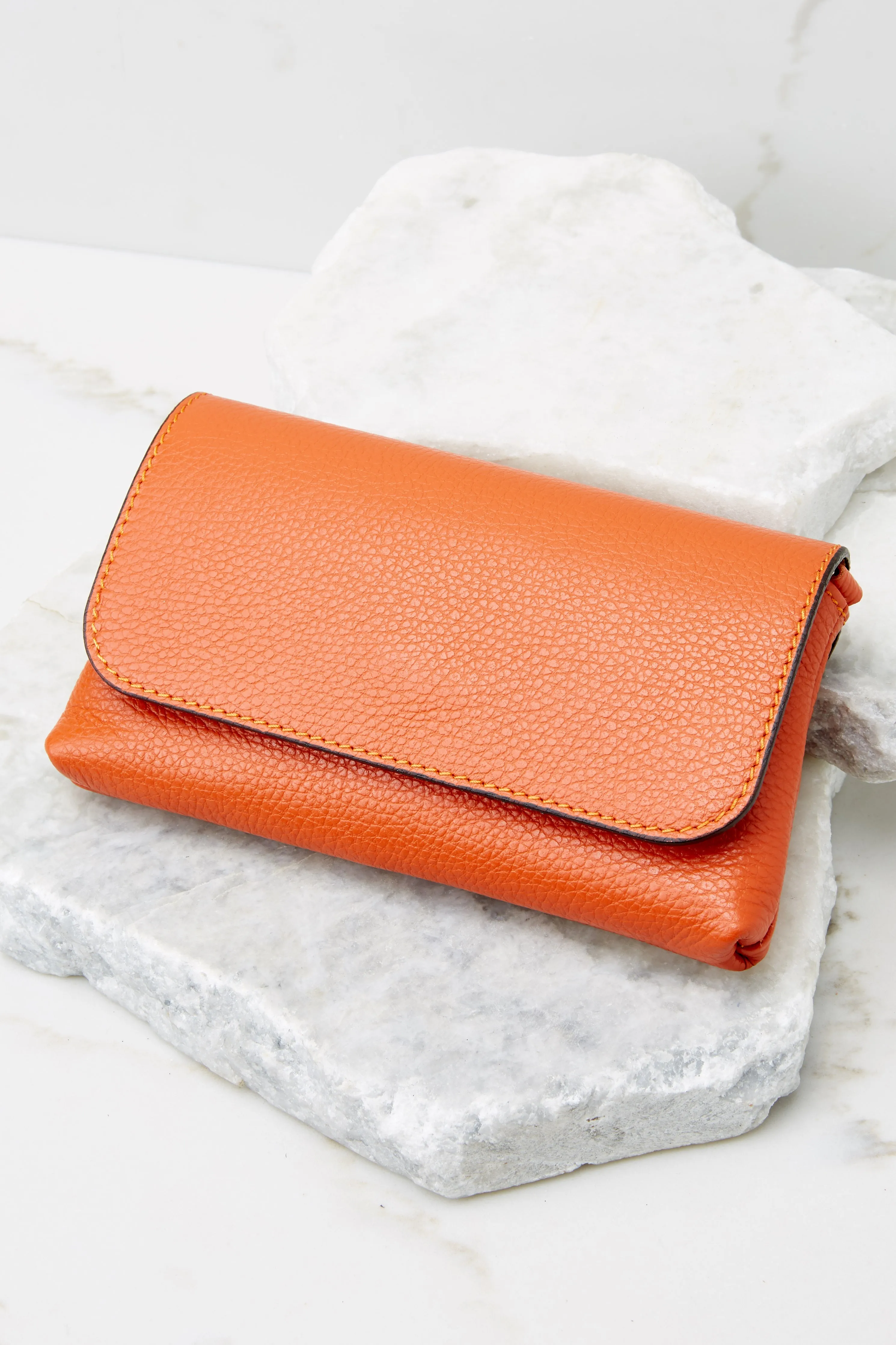 Little Lady Orange Leather Bag