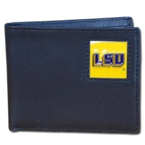 LSU Tigers Leather Bi-fold Wallet