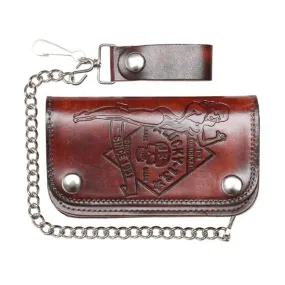 Lucky 13 Wallet No Riders 6" Bi-Fold w/Chain