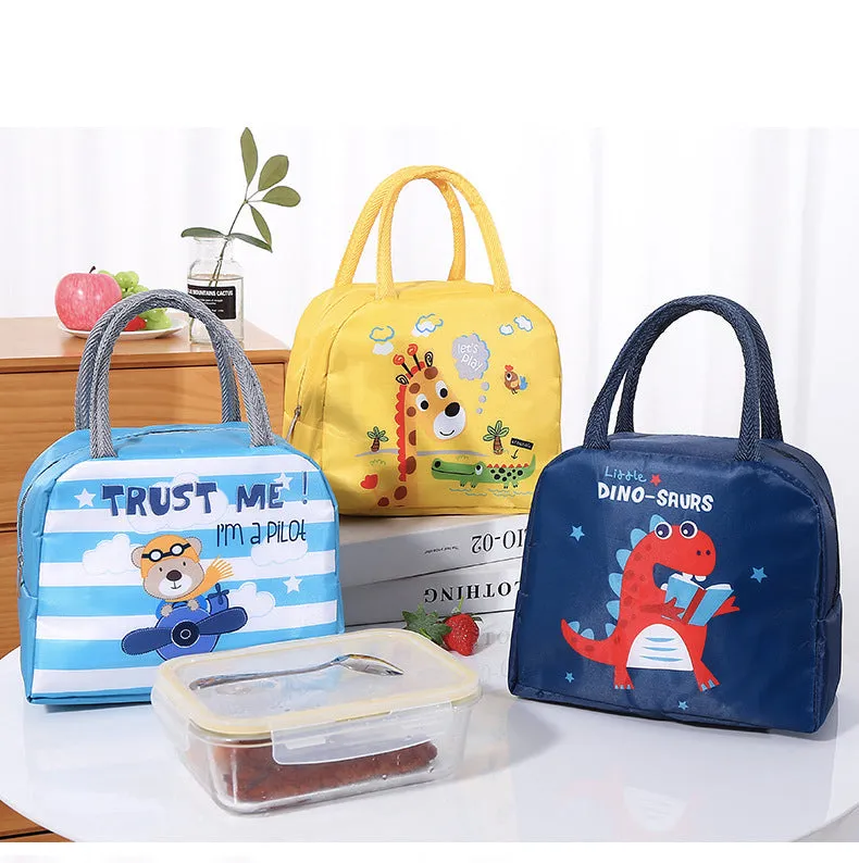 Lunch Box Insulated Bag Soft Leakproof Lunch Bag for Kids Men Women, Durable Thermal Lunch Pail for School Work Office | Fit 6 Cans-Pink Unicorn cloud