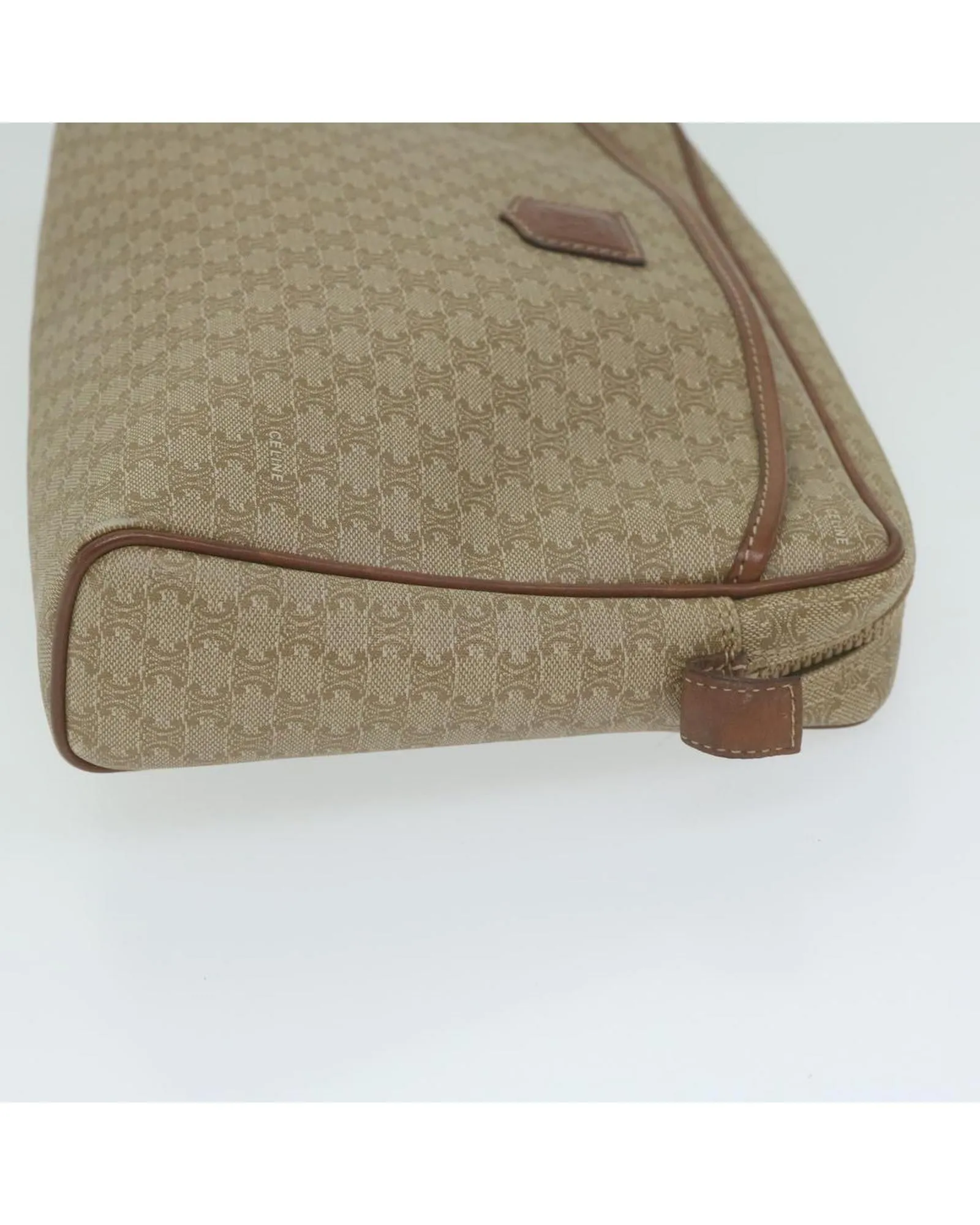 Macadam Canvas Beige Clutch Bag Made in Italy - Rank C (ar11023)