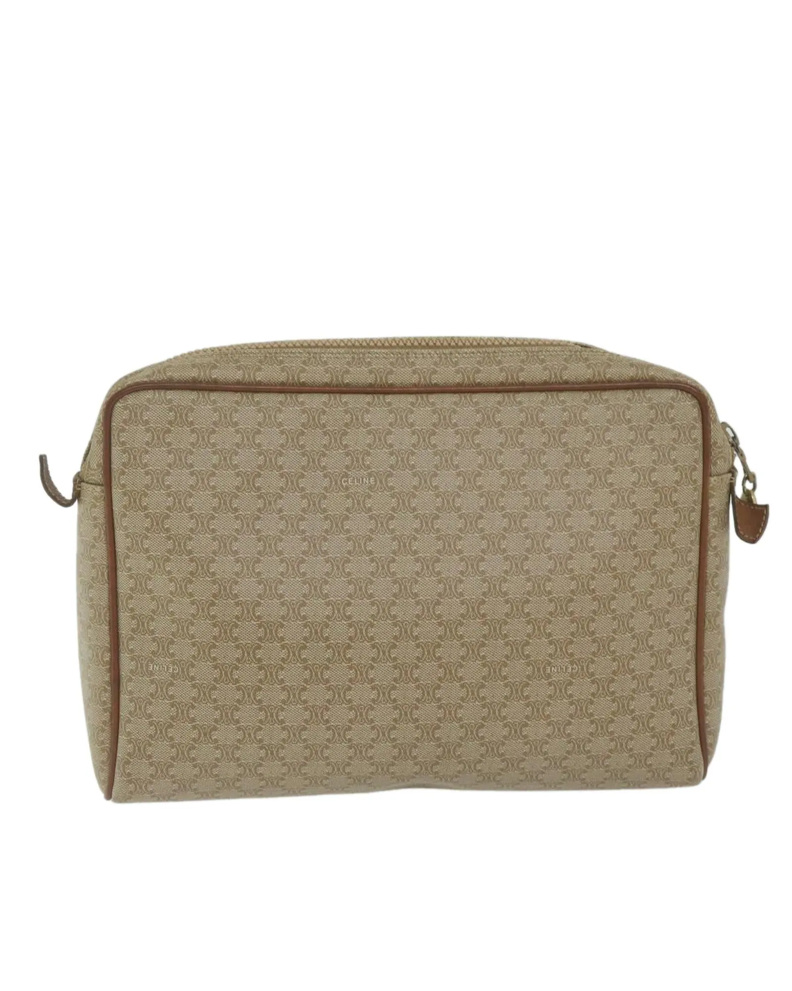 Macadam Canvas Beige Clutch Bag Made in Italy - Rank C (ar11023)