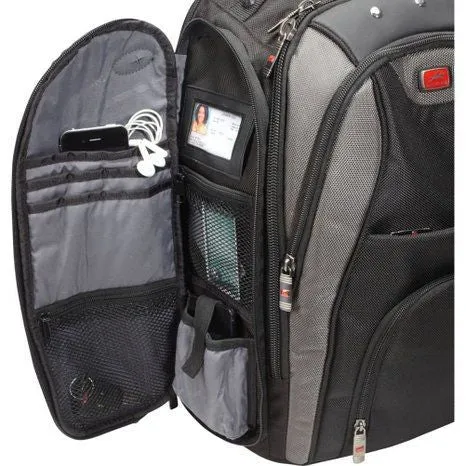 Mancini Backpack for 17" Laptop Computer Black