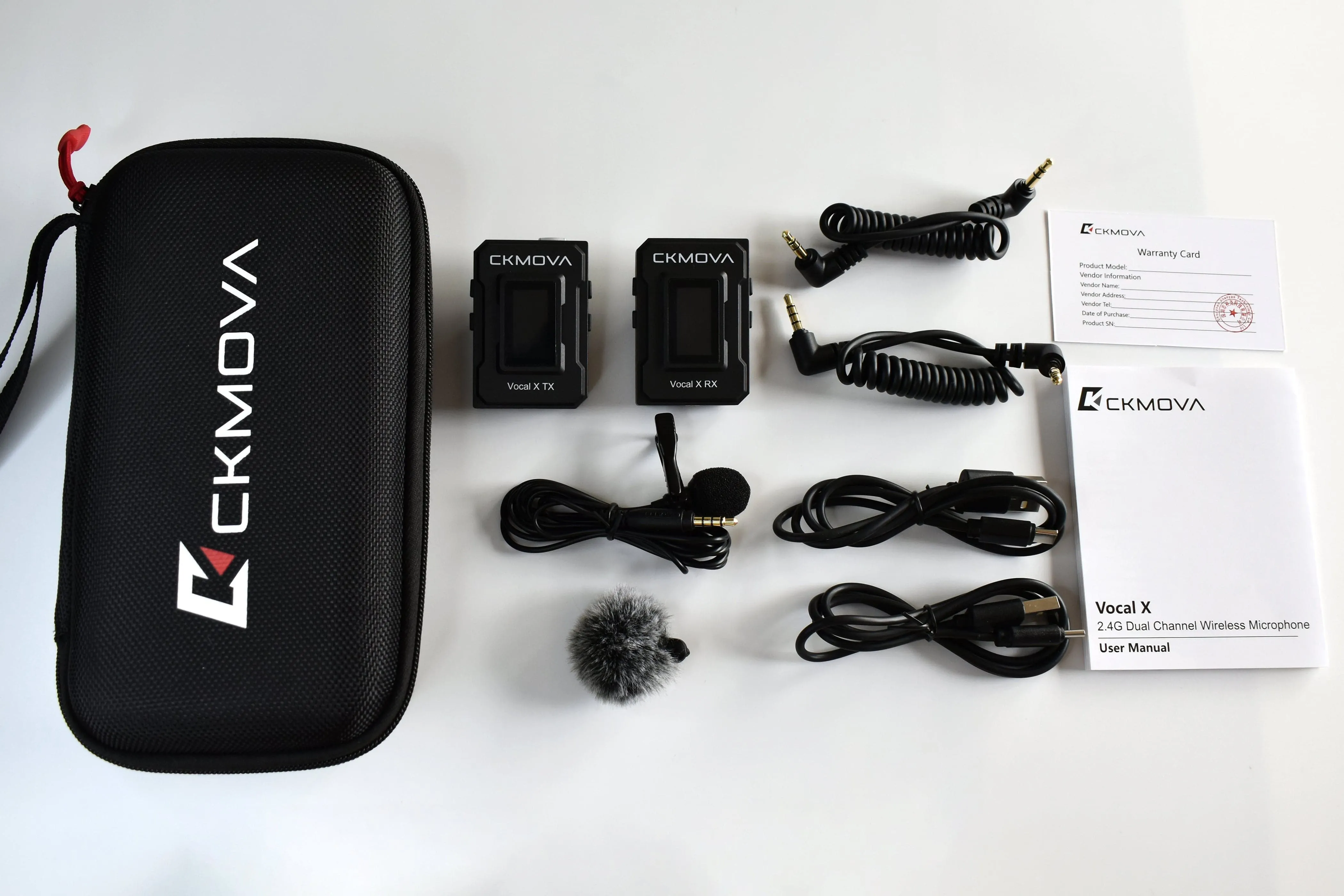 Maplin CKMOVA VOCAL X V1 Ultra Compact 2.4GHZ Dual Channel Wireless Microphone System with 1x Transmitter & 1x Receiver