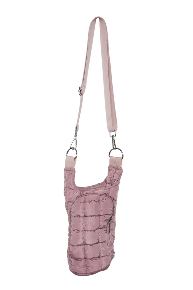 Mauve Puffer Wholesale Water Bottle Carrier Bag