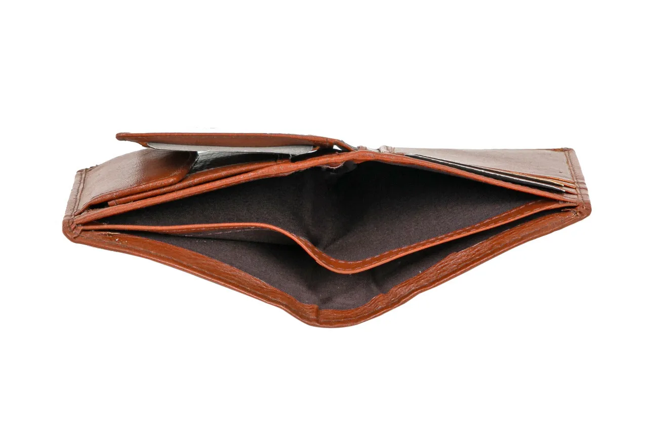 MENS LEATHER WALLET 33610 (TAN)