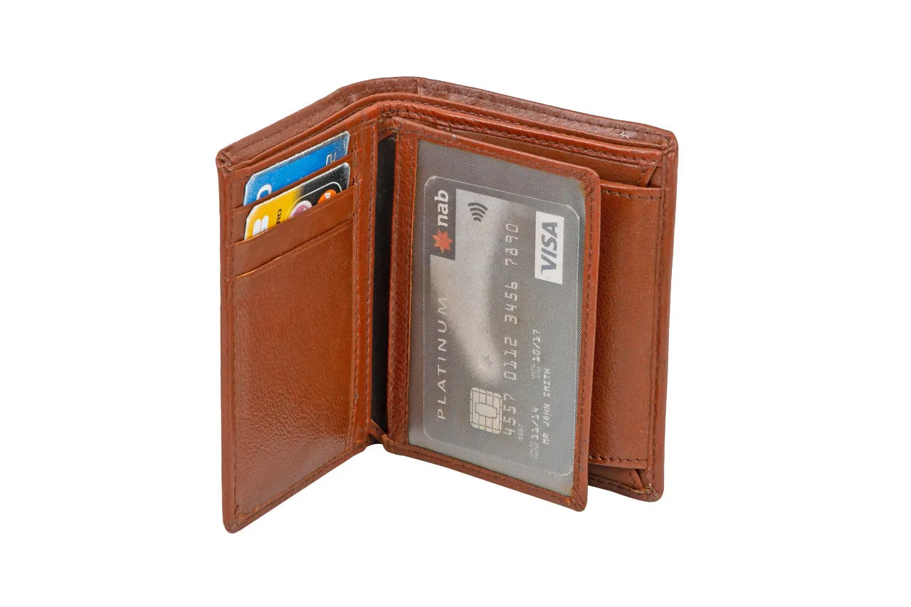 MENS LEATHER WALLET 33610 (TAN)