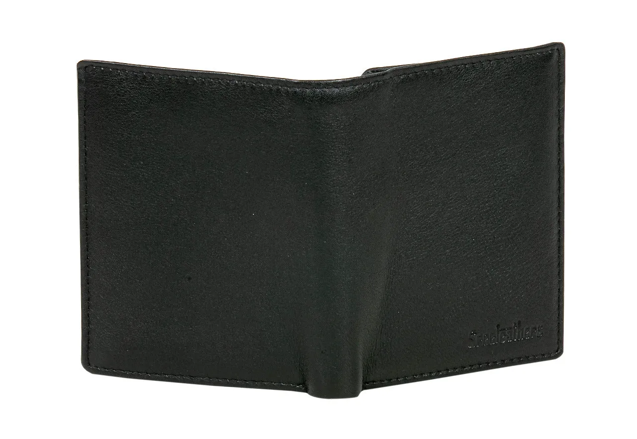 MENS LEATHER WALLET 95425 (BLACK)