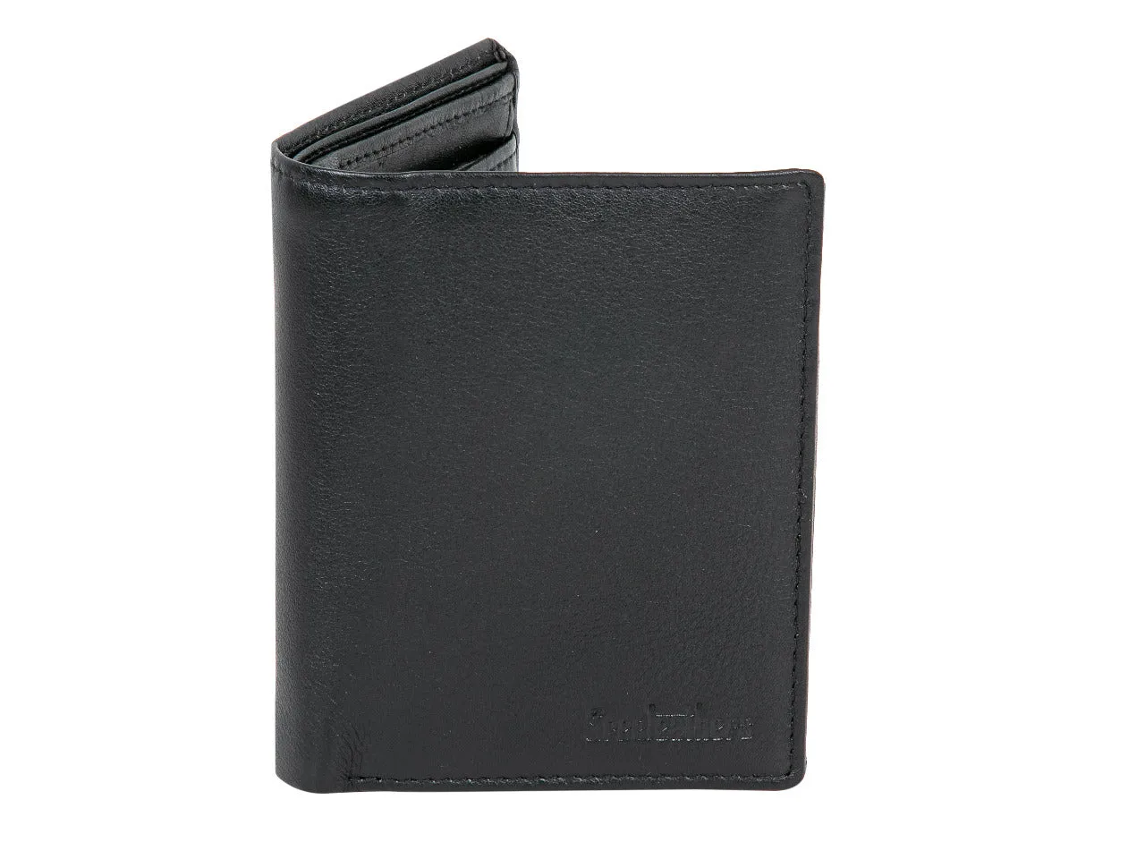 MENS LEATHER WALLET 95425 (BLACK)