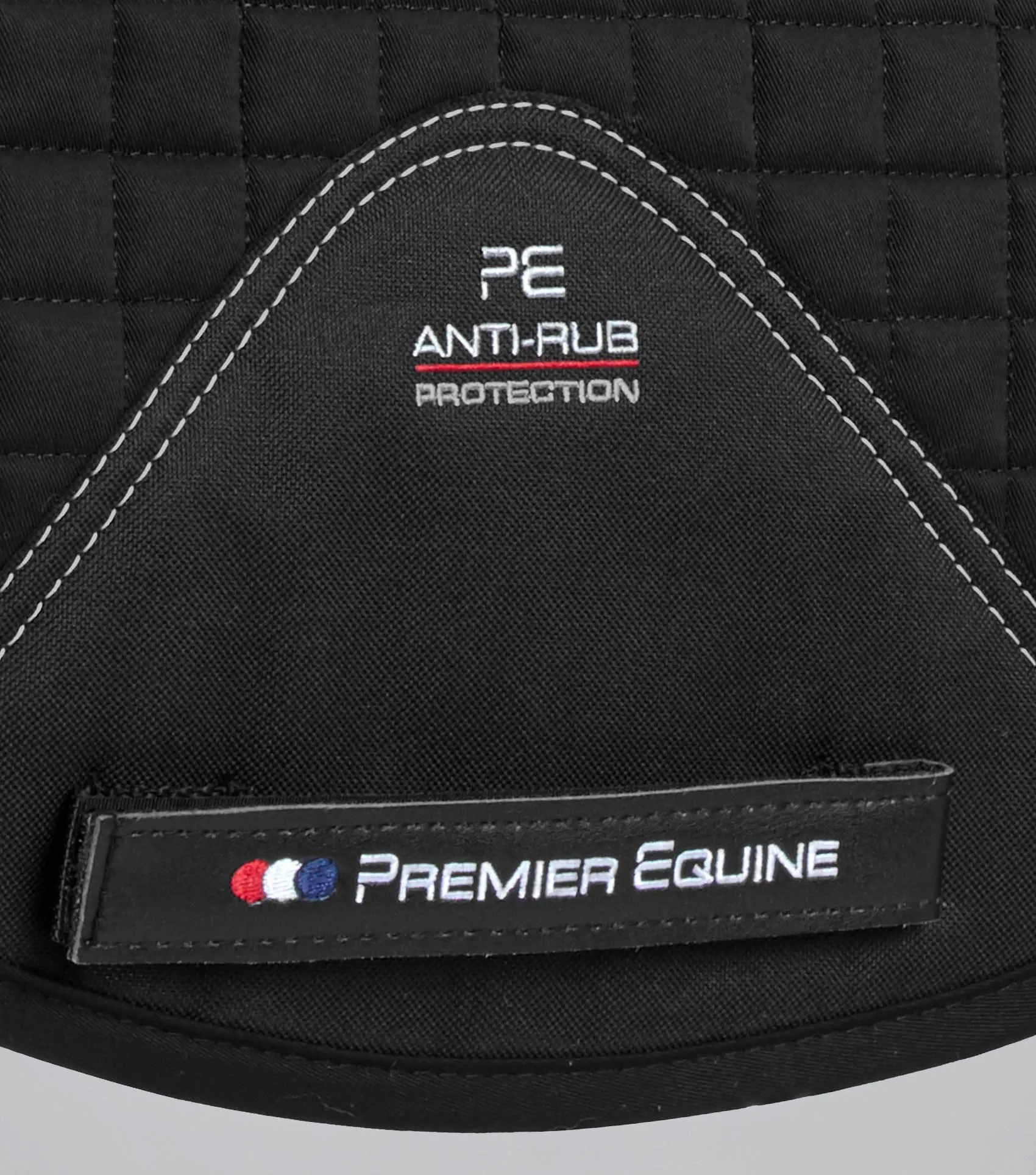 Merino Wool Saddle Pad - GP/Jump Numnah Black/Natural Wool