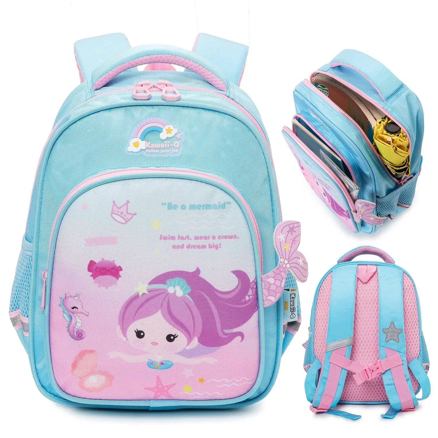 Mermaid School Backpack For Kids