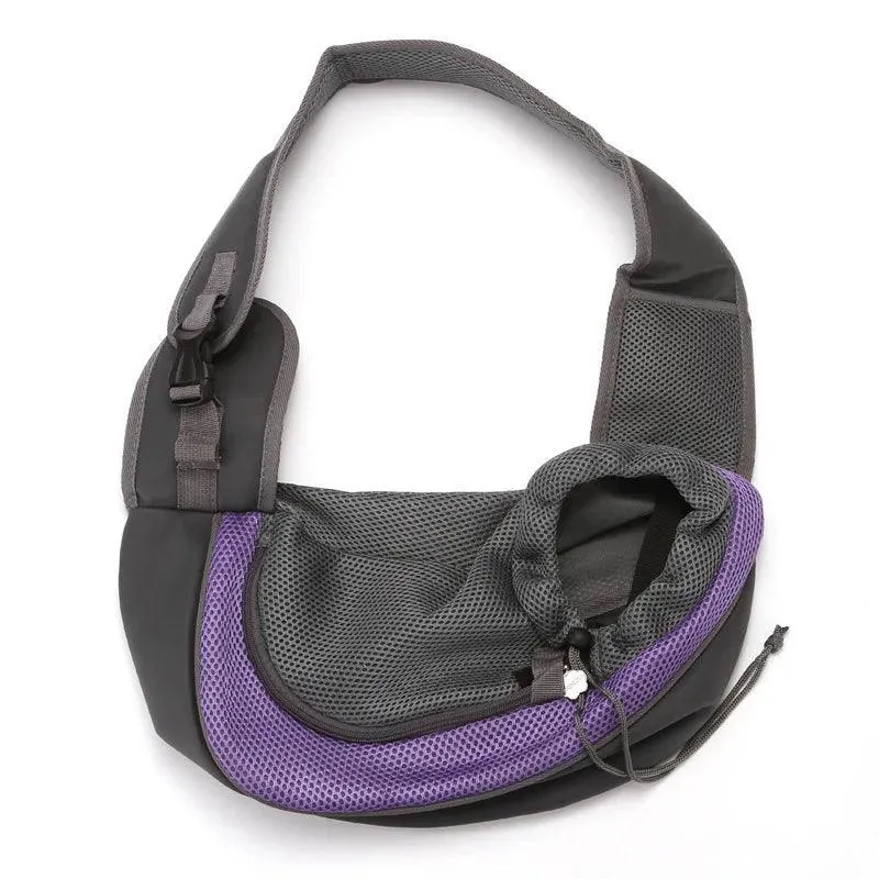 Mesh Dog Sling Bag: Breathable Outdoor Pet Carrier for Adventures