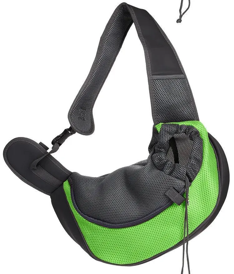 Mesh Dog Sling Bag: Breathable Outdoor Pet Carrier for Adventures