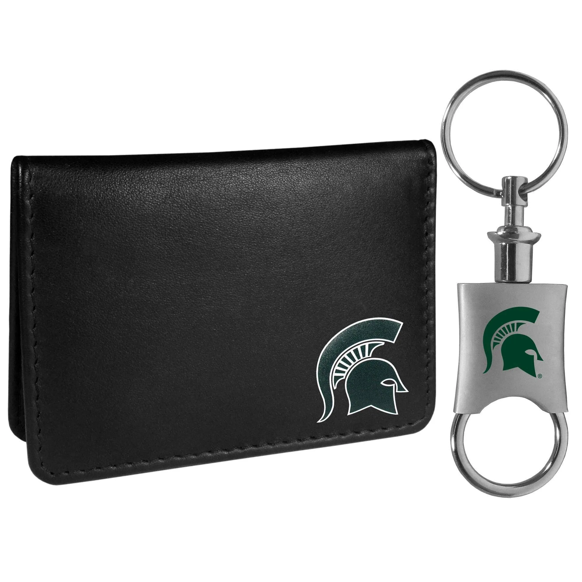 Michigan St. Spartans Weekend Bi-fold Wallet & Valet Key Chain