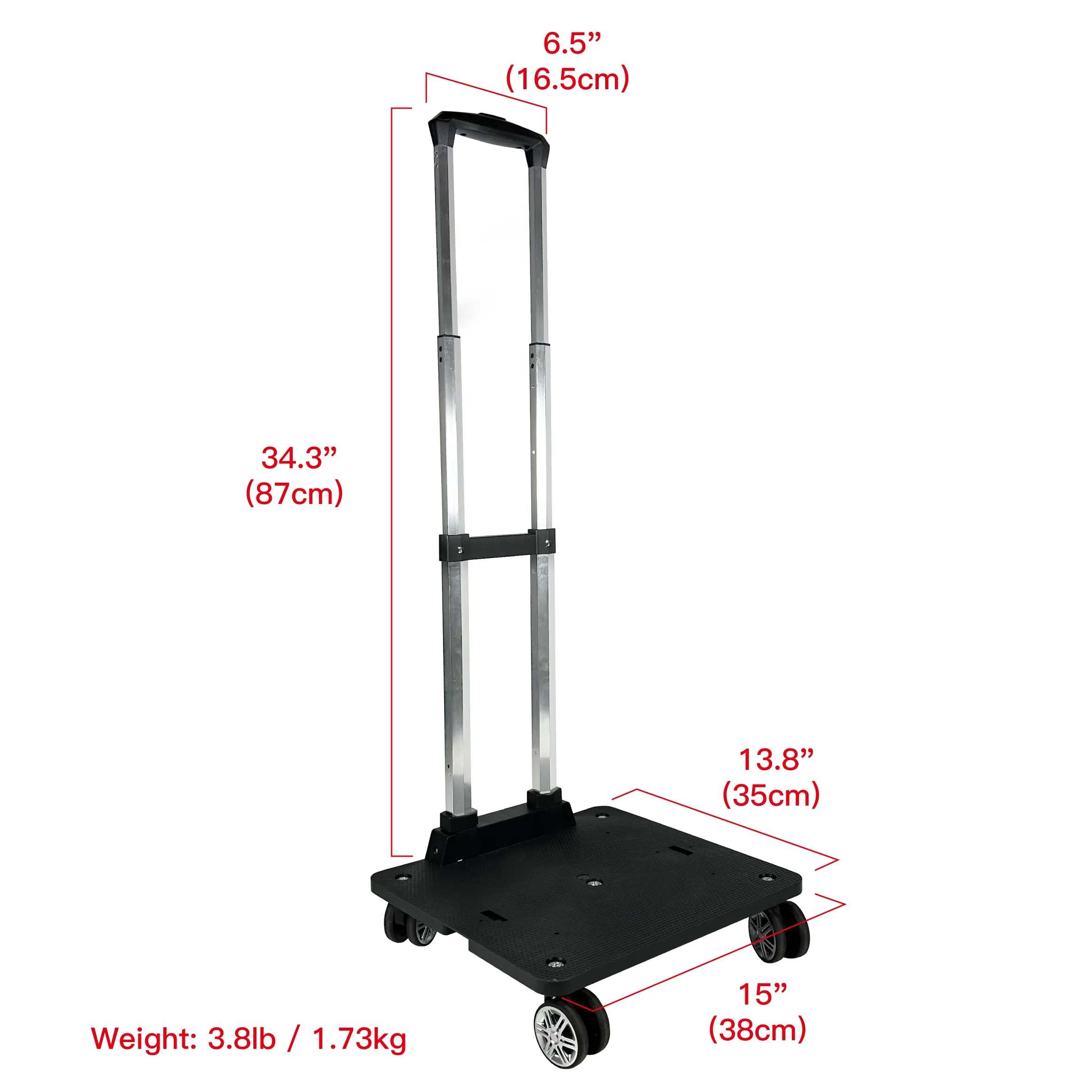 Mr. Peanut's Pet Carrier/Luggage Bag Spinner Wheelbase Luggage Cart