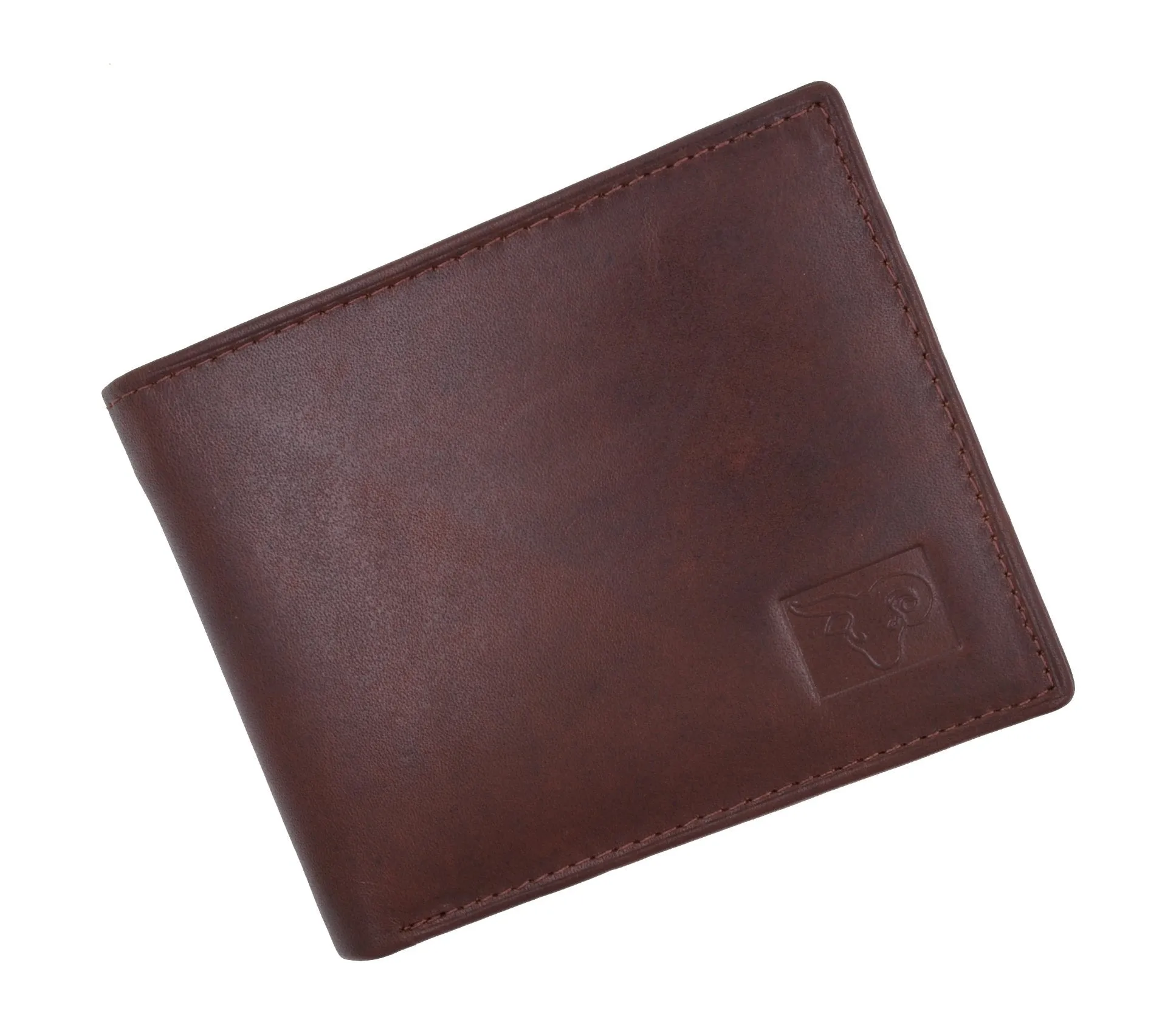 New Cavelio High Quality Mens Genuine Leather Flap Up ID Card Holder Bifold Wallet 730053