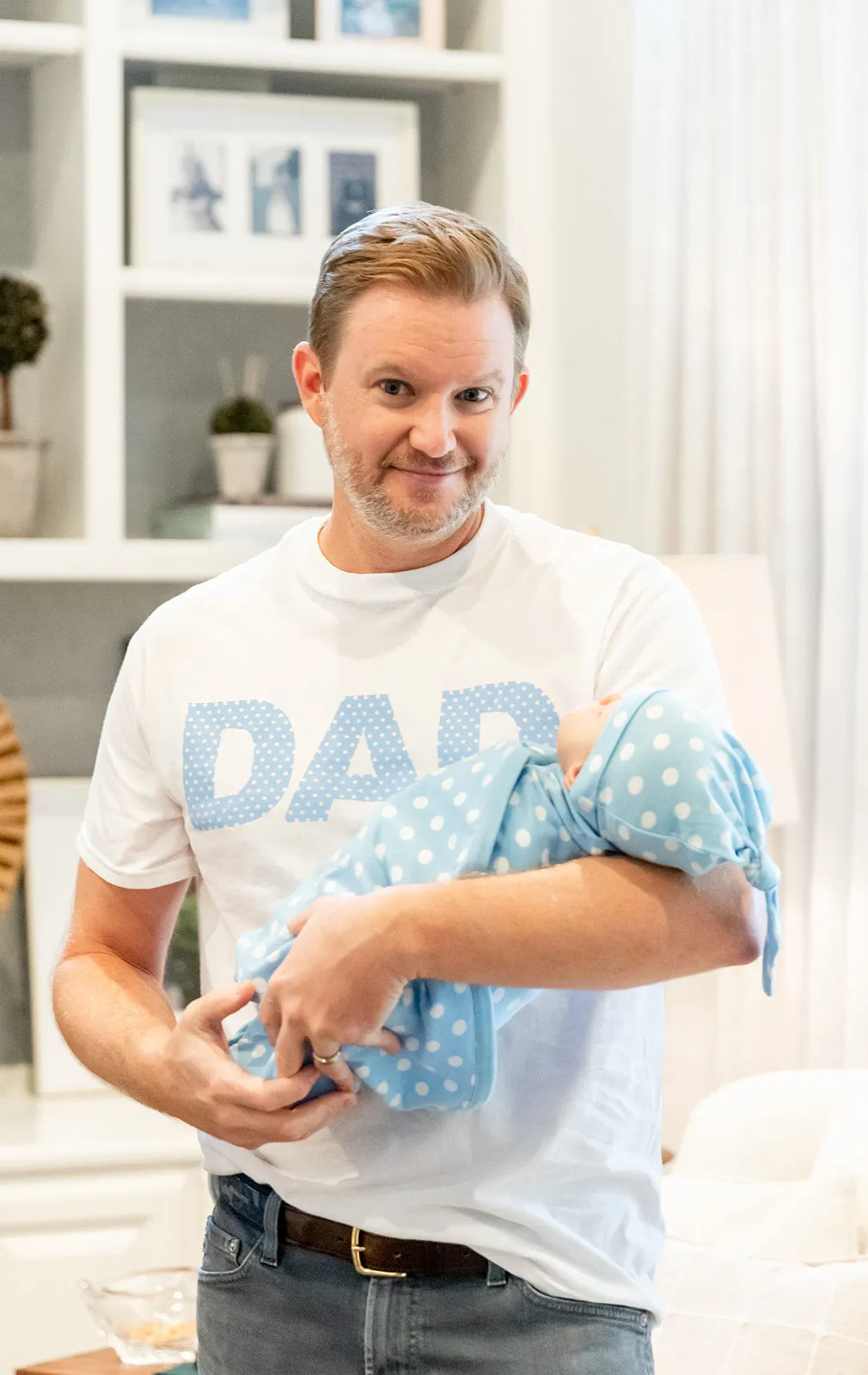 Nicole Robe & Swaddle & Dad T Shirt