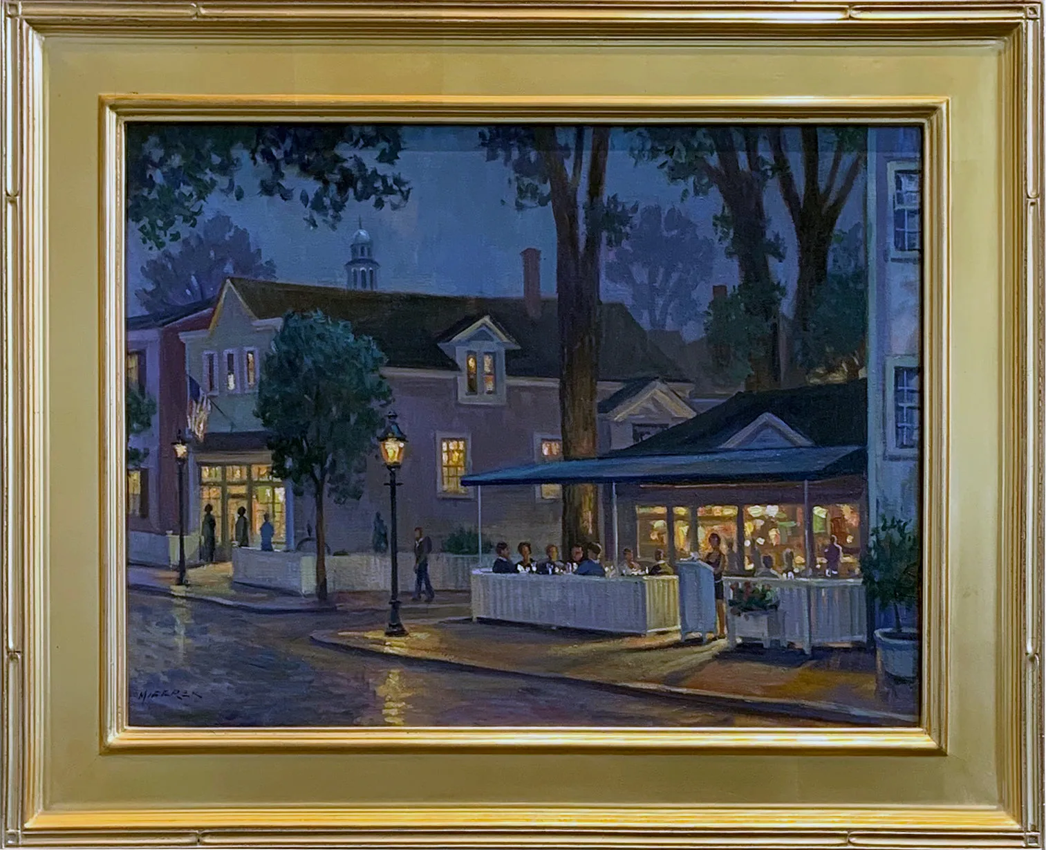 Night Lights on Federal by Fine Art - Artist Leonard Mizerek