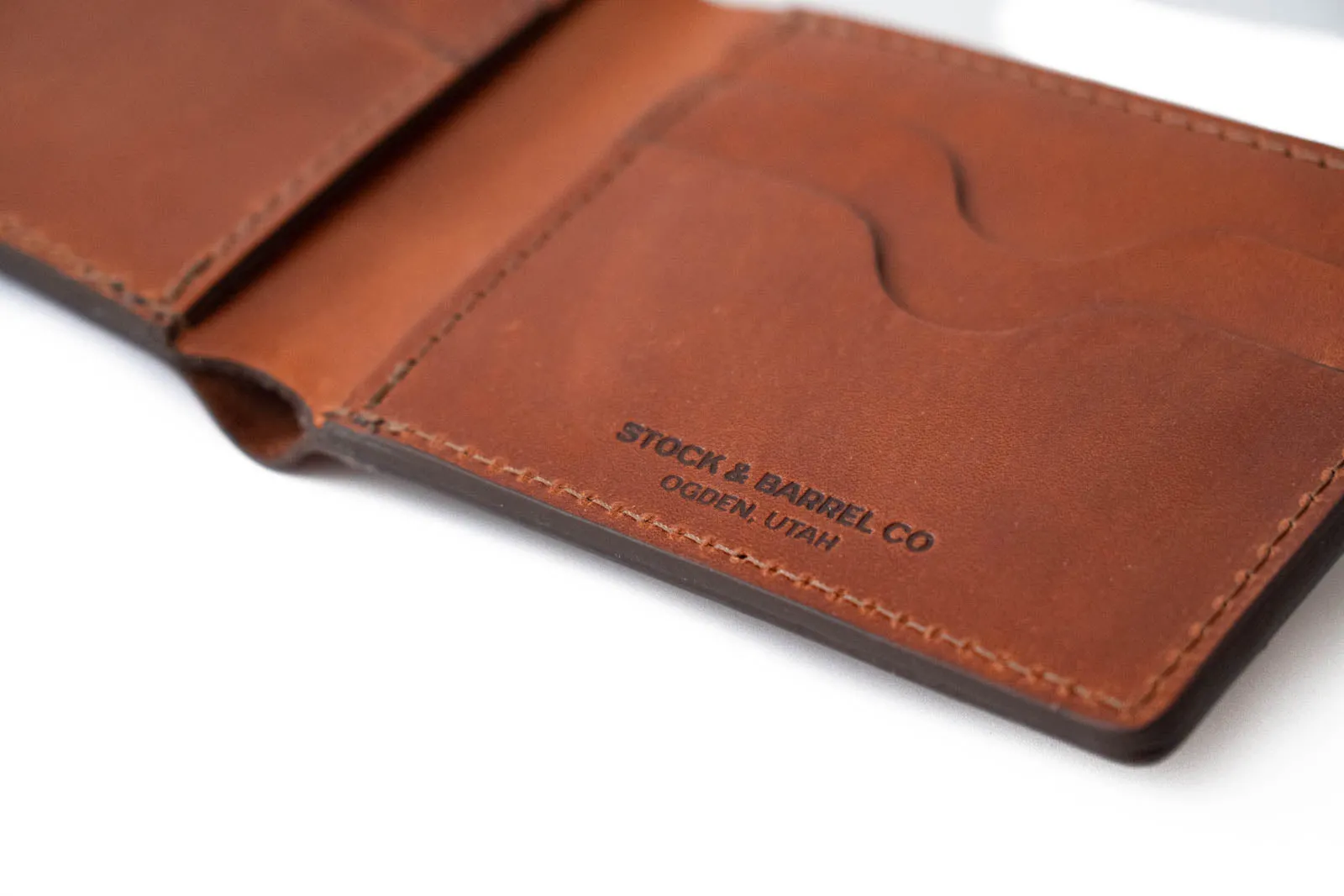 No.55 | 'Buck Brown' Men's Leather Bill Fold Wallet