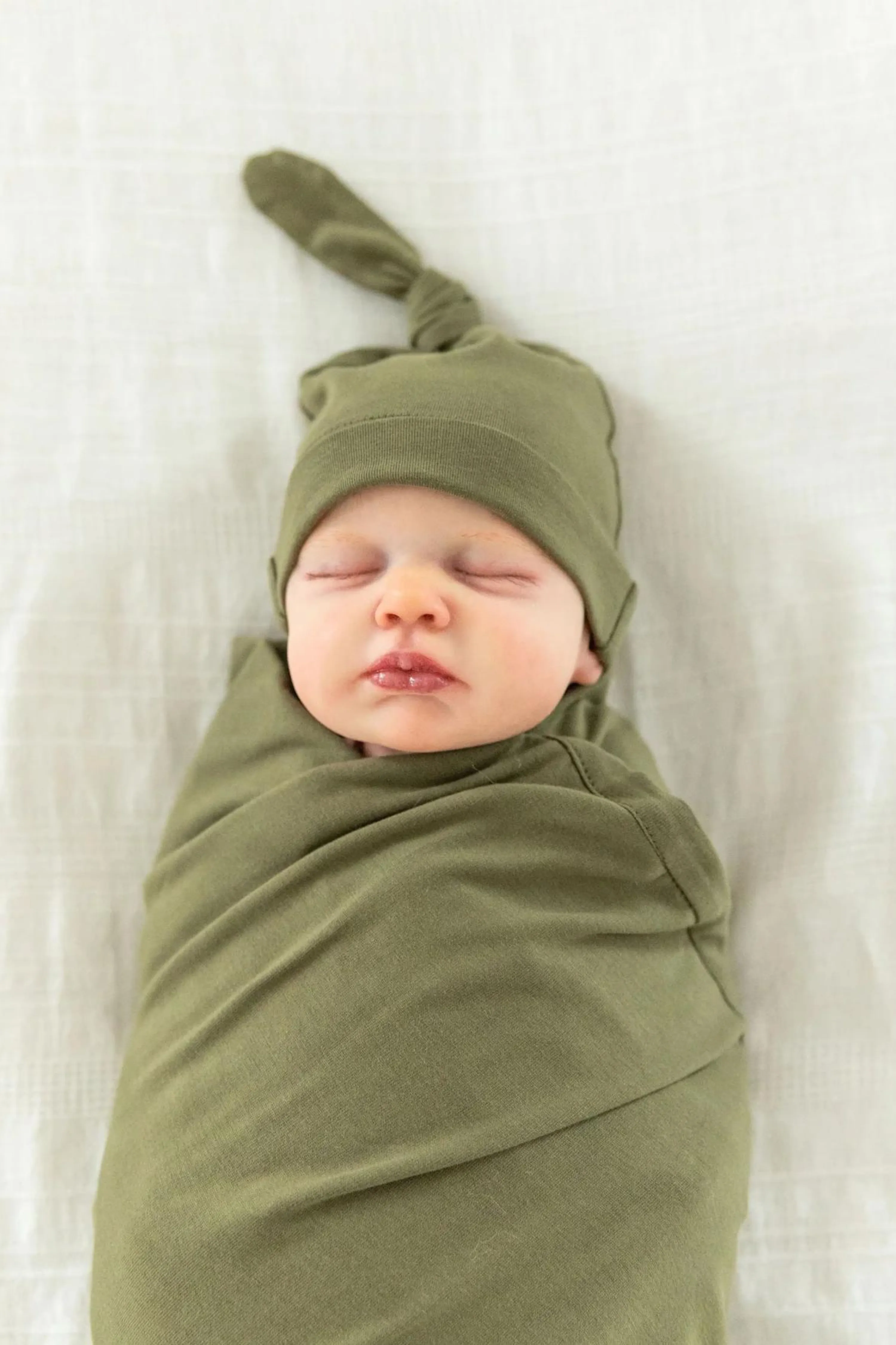 Olive Green Robe & Swaddle & Dad T-Shirt