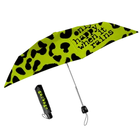 Only Happy When It Rains Leopard Umbrella