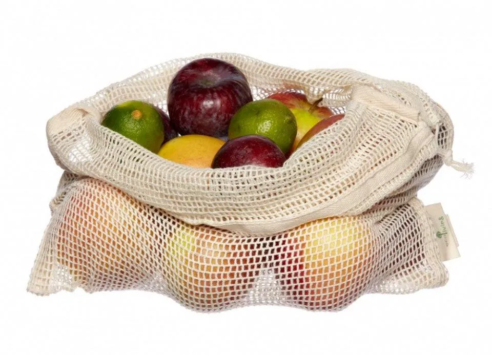 Organic Produce Bags & Bread Bag - 3 Pack