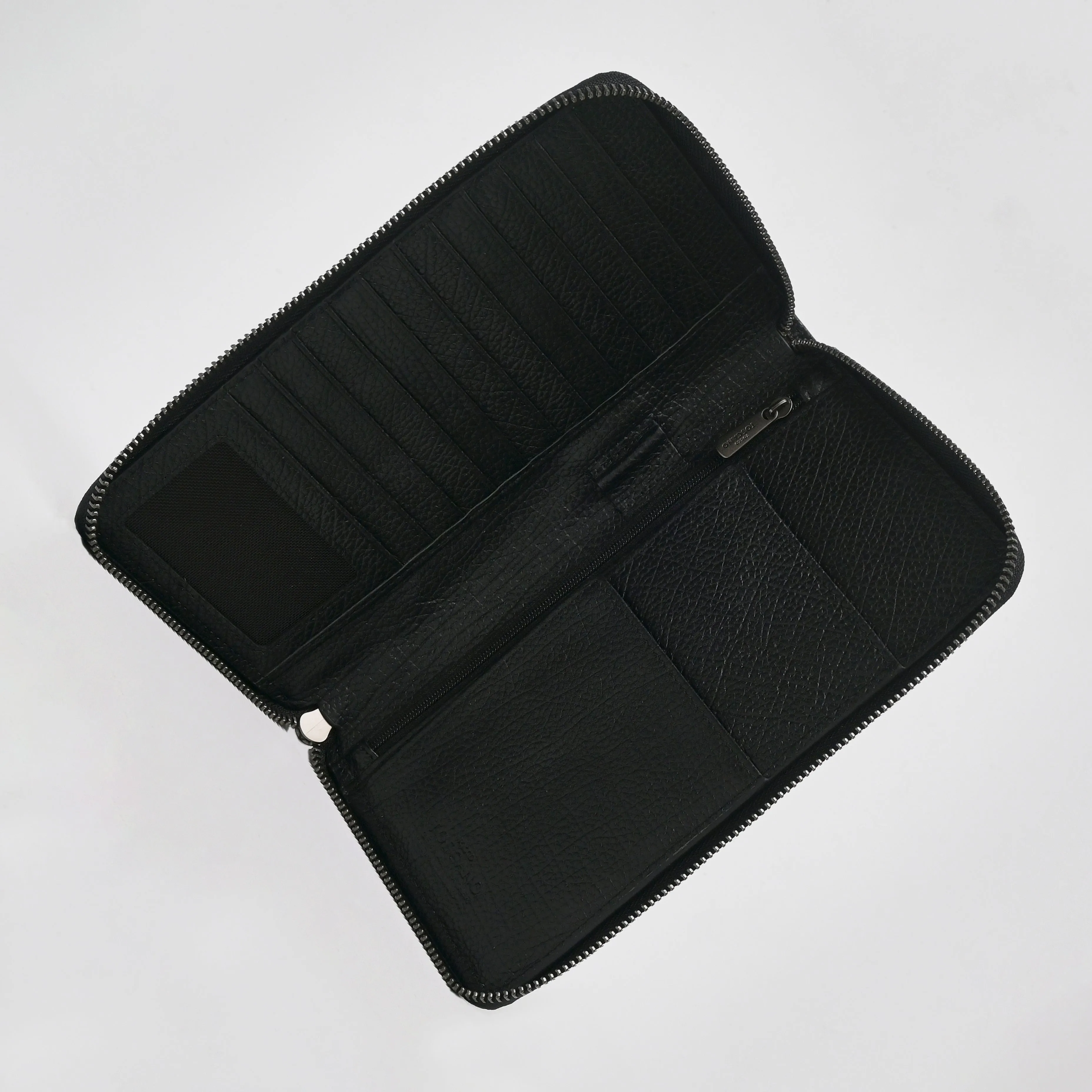 Organiser Travel Case Round Zipper Long Wallet - TGLW0433LN3MK3