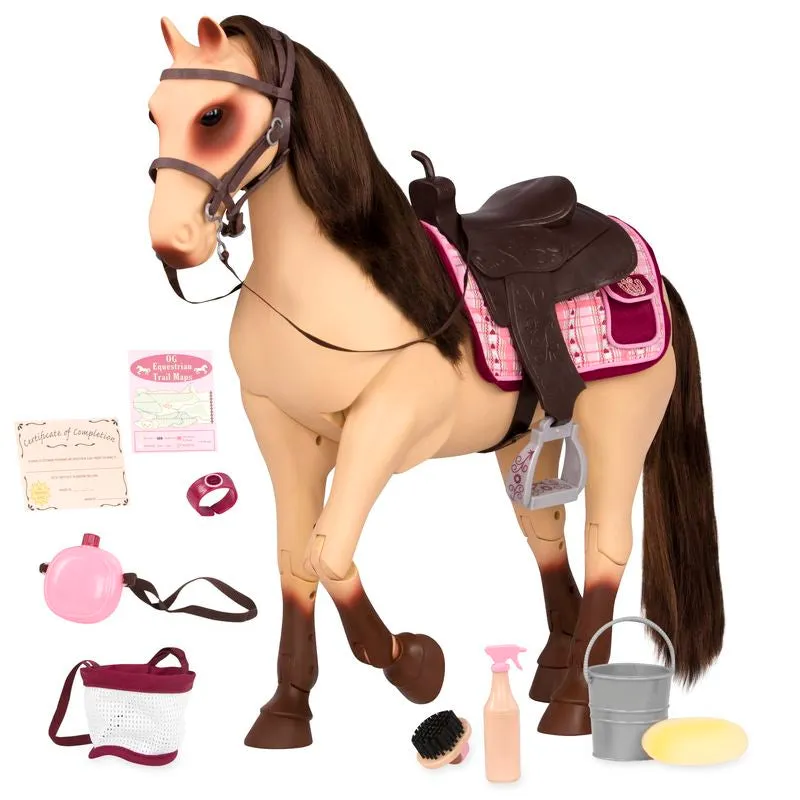 Our Generation Horse Poseable Morgan Horse For 18 Inch (45cm) Doll