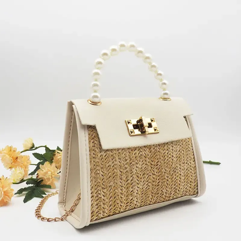 Paziye Straw Woven Crossbody Bag