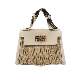 Paziye Straw Woven Crossbody Bag