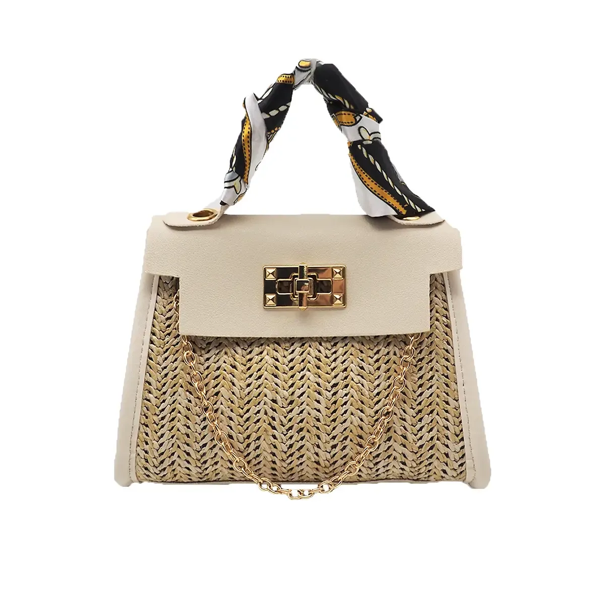 Paziye Straw Woven Crossbody Bag