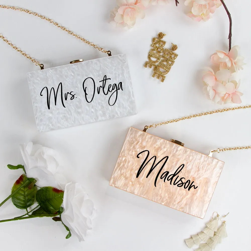 Personalized Acrylic Purse