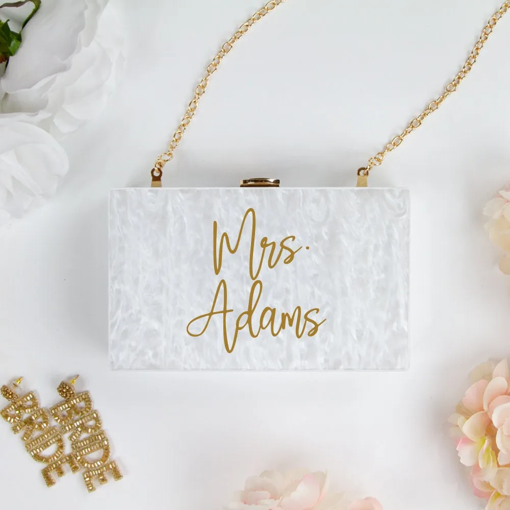 Personalized Acrylic Purse