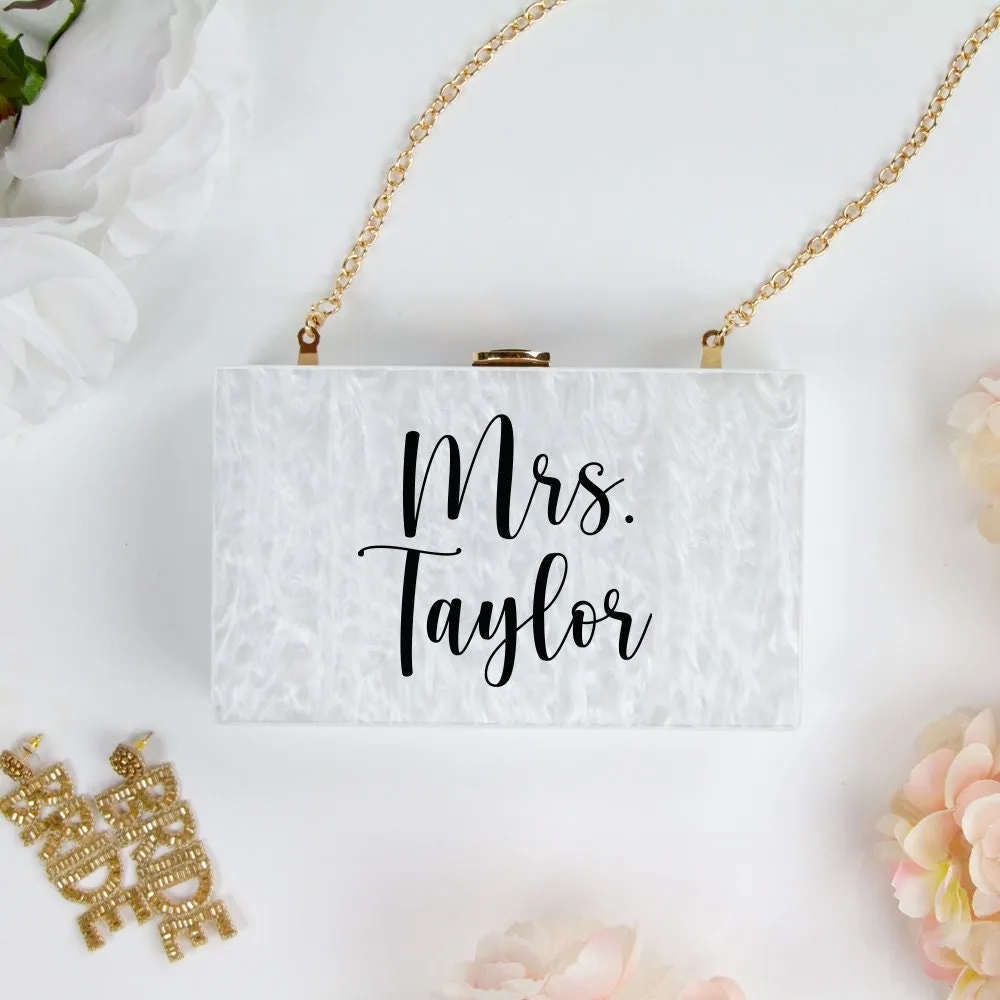 Personalized Acrylic Purse