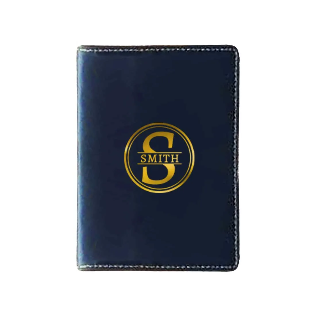 Personalized Vegan Leather Passport Holder Add Name - Monogram