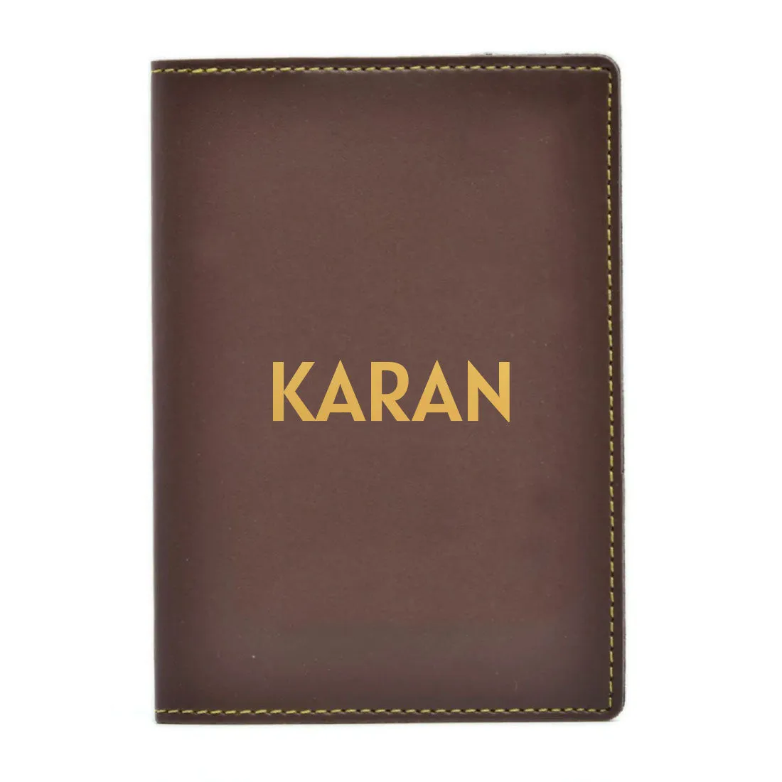 Personalized Vegan Leather Passport Holder for Men & Women - Add Name