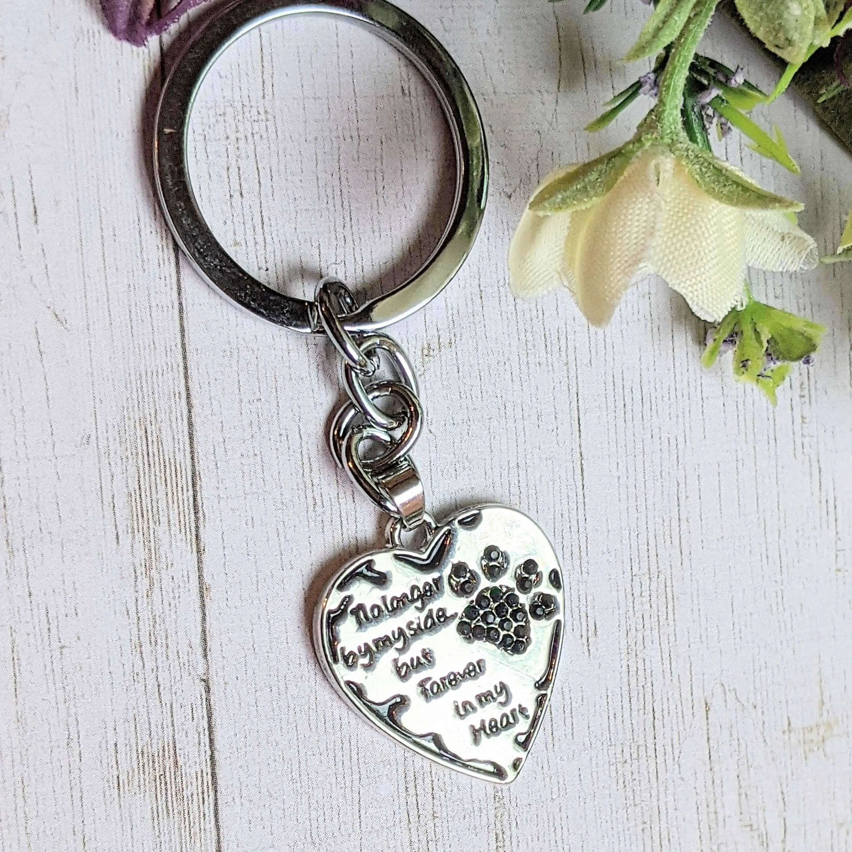 Pet Bereavement Heart Key Chain, Key Holder