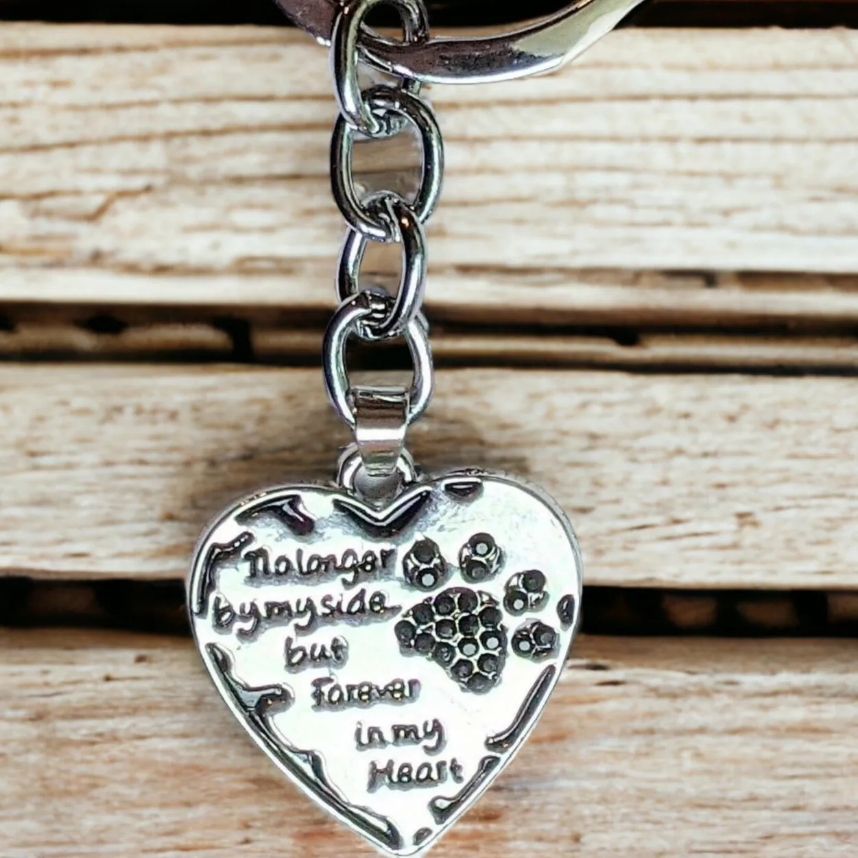 Pet Bereavement Heart Key Chain, Key Holder