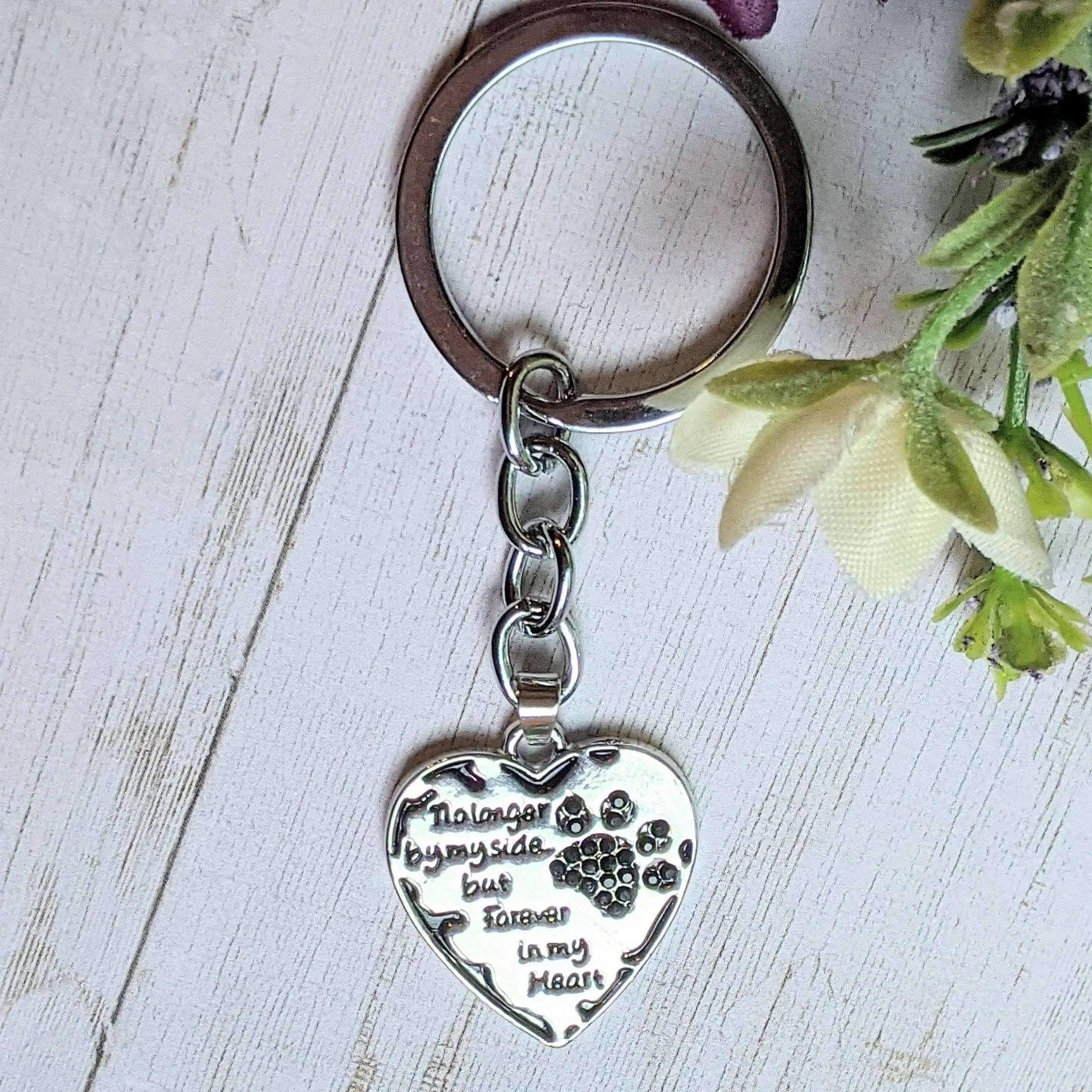 Pet Bereavement Heart Key Chain, Key Holder