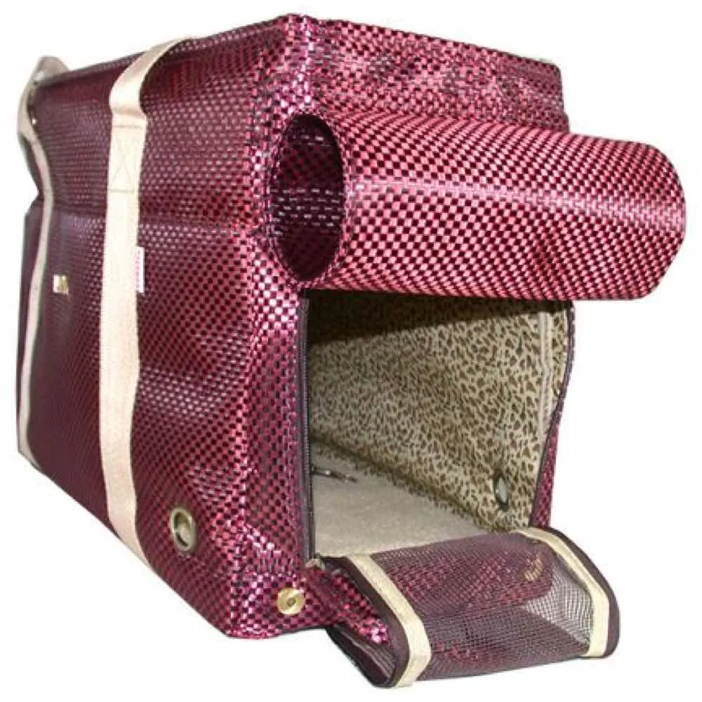 Petcare Pet Carry Bag Pink Checkered